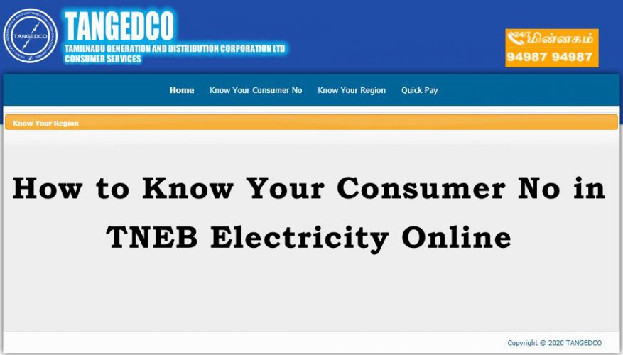 tneb know consumer no online