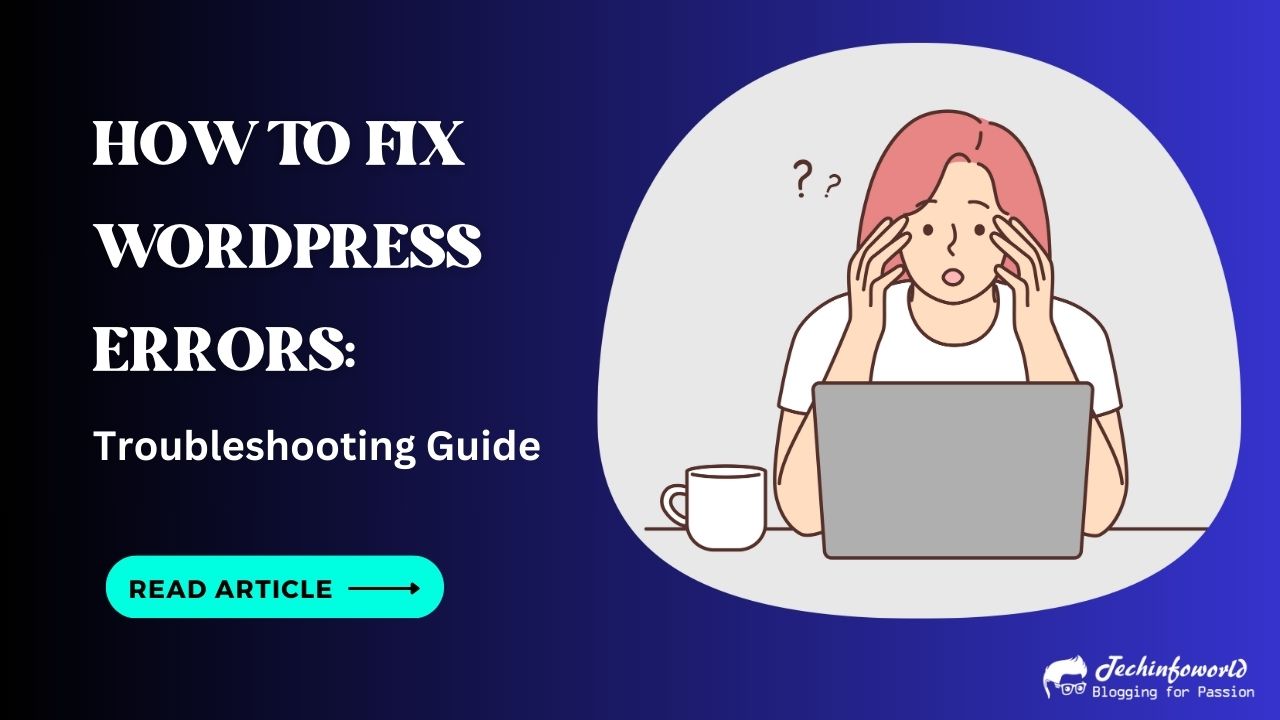 fix WordPress errors